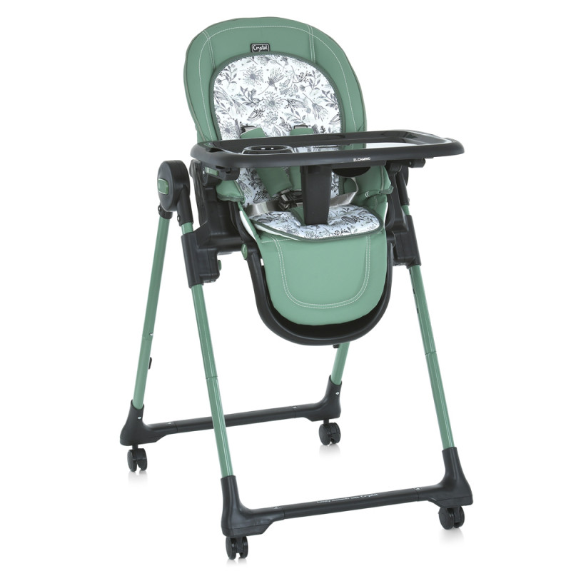 Стільчик для годування El Camino ME 1037-B CRYSTAL (green) Стільчик для годування El Camino ME 1037-B CRYSTAL (green)